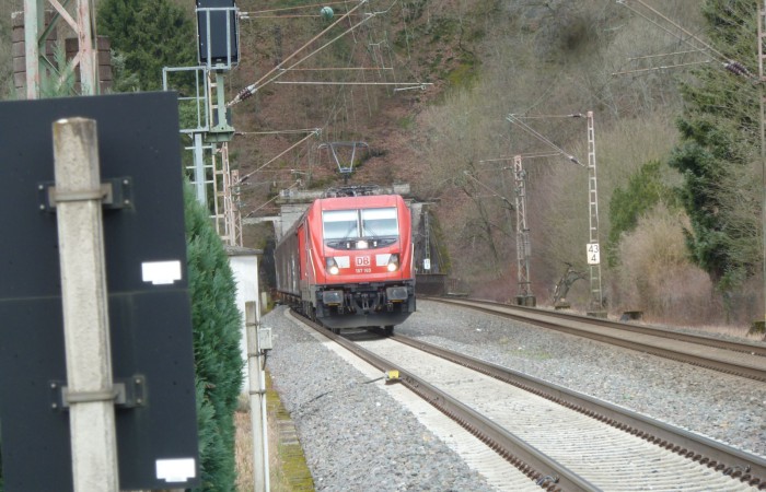 Tunnel Teindeln-Bauckloh 20.02.2020 Güterzug Richtung Siegen GH HK 2