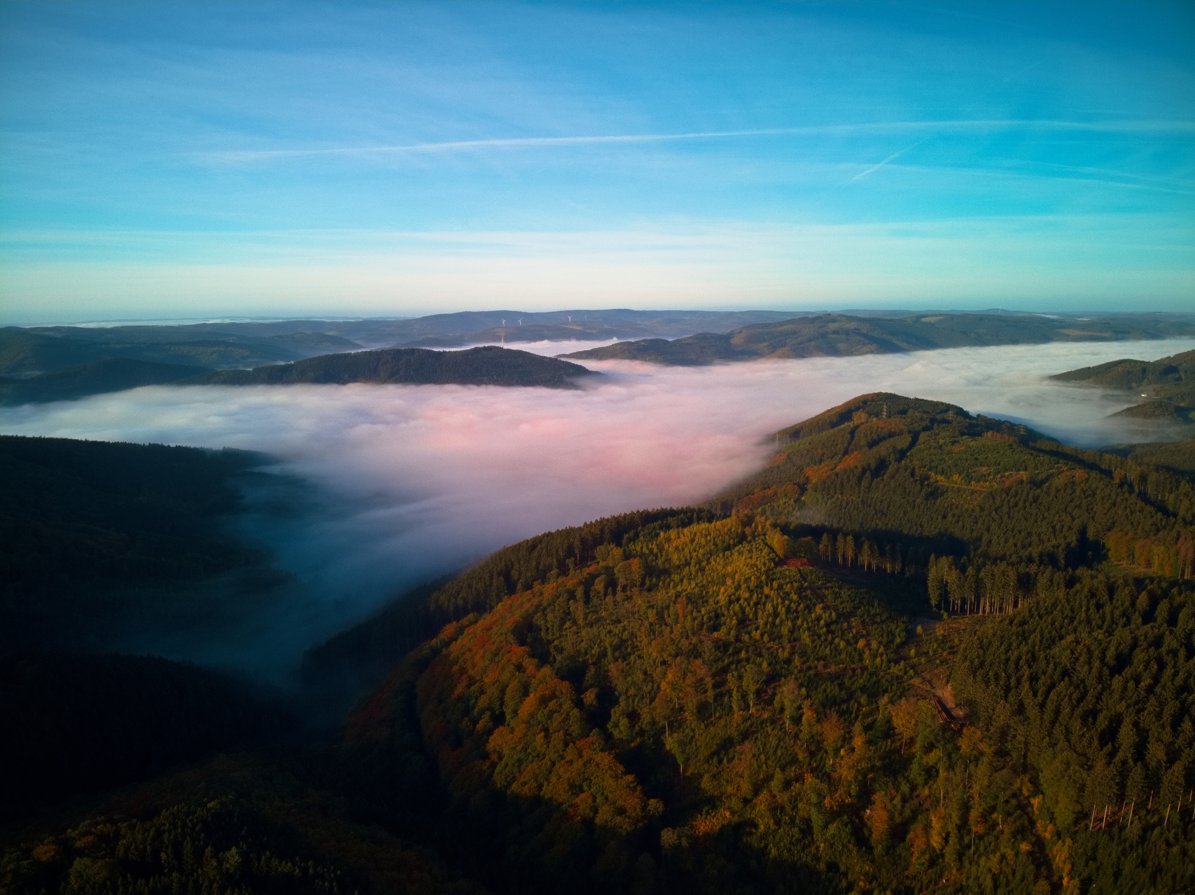 Morgentliches Plettenberg im Nebel